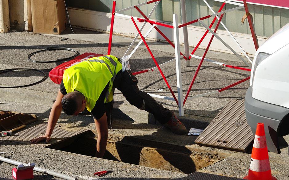 travaux assainissement Achères